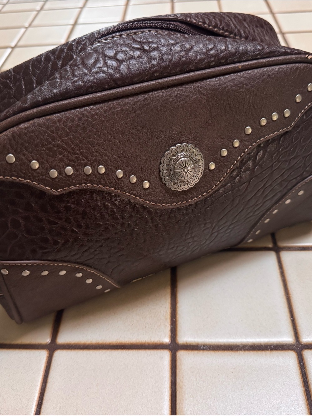 NWT Bandana Western Concho Studded Travel Bag